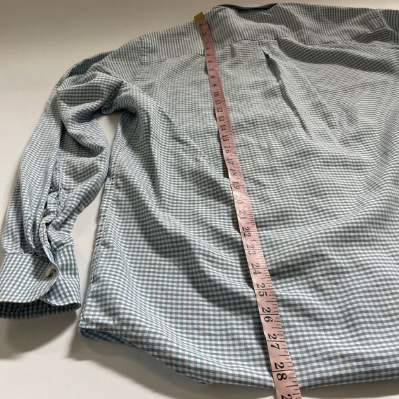 Peter Millar Crown Crafted Soft Cotton Silk Checkered Long Sleeve Mens Large - Picture 5 of 8